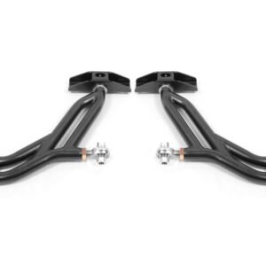 BMR 10-14 Ford Mustang Adj. Lower A-Arms w/ Delrin/Rod End / 18mm Tall Ball Joint - Black Hammertone