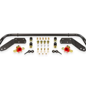 BMR 78-87 G-Body Front Sway Bar Kit - 1.25in Hollow - 2-Hole Adjustable - Black Hammertone