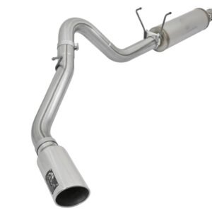 aFe MACHForce XP 4in Exhausts Cat-Back SS w/ Polished Tips 14-17 Dodge Ram 2500 V8-6.4L Hemi