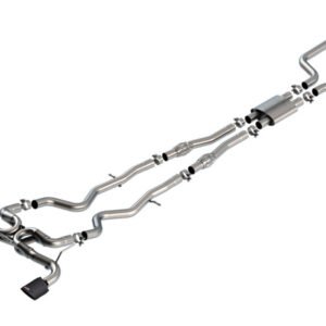 Borla 16-24 Infinity Q50 (Auto V6) ATAK Cat Back - 4.5in Carbon Fiber Black Anodized Tip