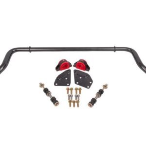 BMR 82-92 Chevrolet Camaro Sway Bar Kit Front Hollow 38mm Adjustable - Black Hammertone