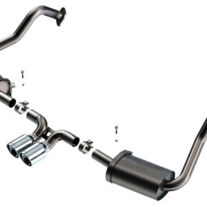 Borla 17-22 Porsche Cayman/Boxster 718 2.0L 4 Cyl. AT/MT RWD 2DR 2.25in S-Type Exhaust