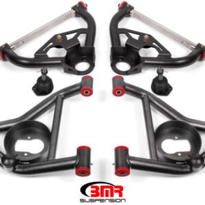 BMR 78-87 G-Body Upper And Lower A-Arm Kit - Black Hammertone