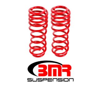 BMR 05-14 S197 Mustang GT/GT500 Rear Handling Version Lowering Springs - Red