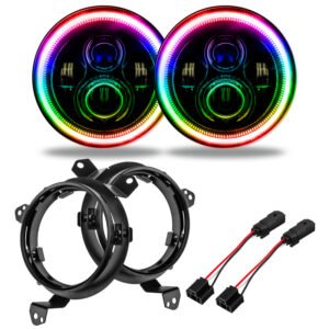 Oracle Jeep Wrangler JL/JT 7in. High Powered LED Headlights (Pair) - w/o Controller