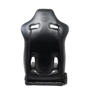 NRG Reclinable Sport Seats (Pair) The Arrow Black Vinyl w/ Pressed NRG logo w/ Black Stitch