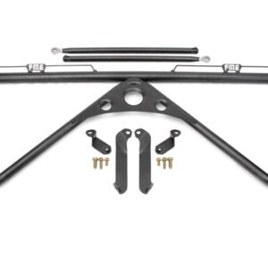 BMR Suspension 16-24 6th Gen Camaro Harness Bar - Black Hammertone