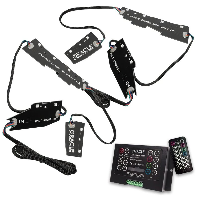 Oracle 16-18 Chevy Camaro RGB+W Headlight DRL Upgrade Kit - ColorSHIFT w/ 2.0 Cntrl