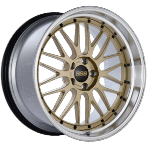 BBS LM 20x10.5 5x114.3 ET20 CB66 Gold Center Diamond Cut Lip Wheel