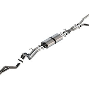 Borla 22-24 Toyota Tundra 3.4L V6 (Inc. Hyb.) Ext. Cab/STD Bed/145.7in WB S-Type Cat-Back - Blk Chrm