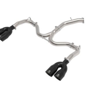 aFe 22-24 Kia Forte GT 1.6L 3in-2.5in 304 Stainless Steel Axle-Back Exhaust w/ Black Tips