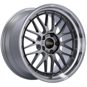 BBS LM 19x8.5 5x112 ET32 Diamond Black Center Diamond Cut Lip Wheel -82mm PFS/Clip Required