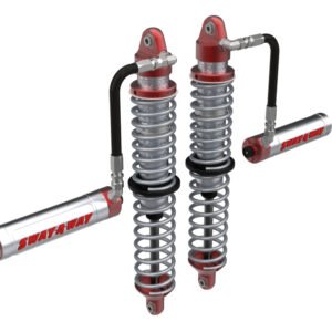 aFe 14-16 Polaris RZR 925/1000cc Sway-A-Way 2.5 Front Coilover Kit w/ Remote Reservoirs and Comp Adj
