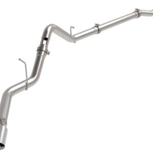 aFe 23-24 GM Trucks L6 Large Bore-HD 3 IN 409 Stainless Steel DPF-Back Exhaust System w/Polished Tip