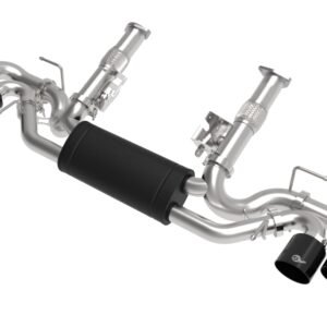 aFe MACH Force-Xp 2-1/2in 304SS Cat-Back 2020 Chevy Corvette (C8) 6.2L - Black Tip