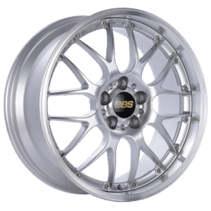 BBS RS-GT 19x8.5 5x112 ET32 Diamond Silver Center Diamond Cut Lip Wheel -82mm PFS/Clip Required