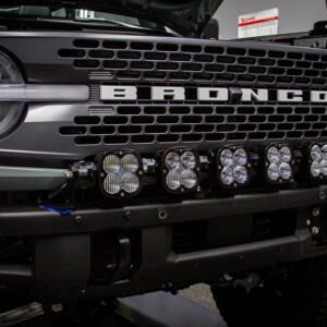 Baja Designs 2021+ Ford Bronco 6 XL Linkable Light Bar Kit Plastic Bumper Mount