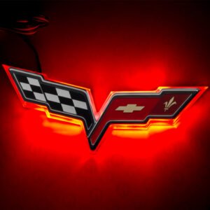 Oracle Chevrolet Corvette C6 Illuminated Emblem - Red
