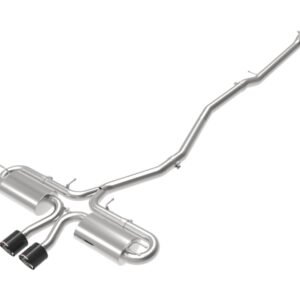 aFe POWER Takeda 3in 304 SS Cat-Back Exh w/Center Carbon Fiber Tips 17-19 Honda Civic Si L4-1.5L (t)