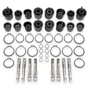 BMR 06-13 Chevrolet Corvette (C6) Z06/ZR1 Front & Rear Control Arm Bearing Kit - Black Anodized