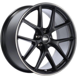 BBS CI-R 20x9 5x112 ET25 Satin Black Polished Rim Protector Wheel -82mm PFS/Clip Required
