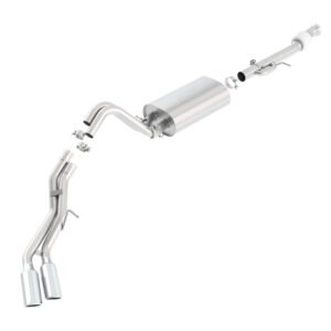 Borla 15-16 Cadillac Escalade ESV 6.2L Auto Trans Dual Round Rolled Truck Side Exit Catback Exhaust