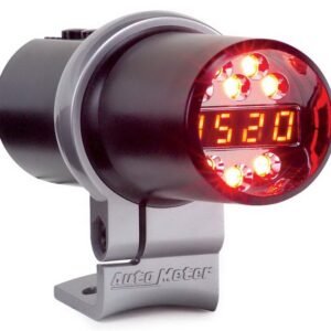 AutoMeter Shift Light Dig W/ Multi-Color Led Blk Pedestal W/ RPM Playbk Dpss Level 3