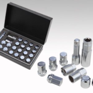 Rays M12x1.25 19mm Hex w/ 2 Piece Double Lock Nut Set - Chrome