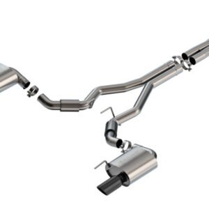Borla 2024 Ford Mustang GT 5.0L V8 w/o Active Exhaust S-Type Cat-Back Exhaust System - Black Chrome