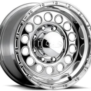 Raceline 887 Rock Crusher 17x9in / 8x170 BP / 0mm Offset / 130.81mm Bore - Polished Wheel
