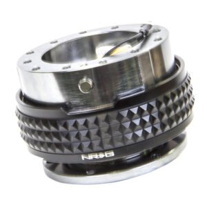 NRG Quick Release Kit - Pyramid Edition - Gunmetal Body / Black Pyramid Ring