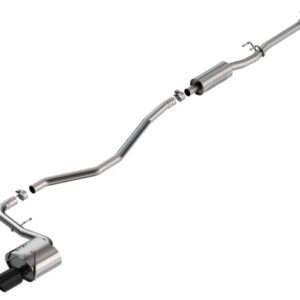 Borla 22-24 Honda Civic Sport 2.25in S-Type Cat Back 4in Tip - Black Chrome