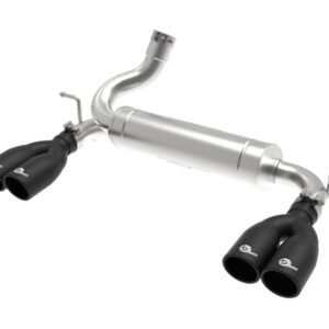 aFe Rebel Series 2.5in 409 SS Axle-Back Exhaust System Black 07-18 Jeep Wrangler (JK) V6-3.6L/3.8L