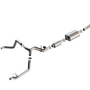 Borla 2024 Chevy Silverado 1500 6.2L V8 S-Type Catback Exhaust w/ Simulator (Use Fact. Fascia Tips)