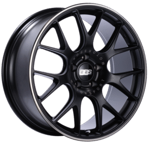 BBS CH-R 20x9 5x120 ET29 Satin Black Polished Rim Protector Wheel -82mm PFS/Clip Required
