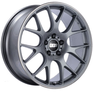BBS CH-R 20x9 5x120 ET24 Satin Titanium Polished Rim Protector Wheel -82mm PFS/Clip Required