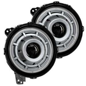 Oracle Oculus BiLED Projector Headlights for Jeep JL/Gladiator JT Satin Silver 5500K