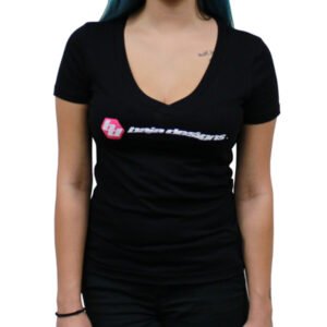 Baja Designs Black Ladies V Neck T Shirt - Medium