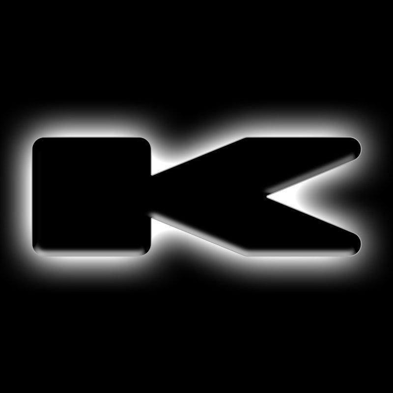 ORACLE Lighting Universal Illuminated LED Letter Badges - Matte Blk Surface Finish - K