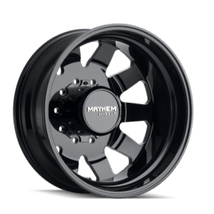 Mayhem 8181 Challenger Dually 22x8.25 / 10x225 BP / 169mm Offset / 170.1mm Hub Full Black Wheel