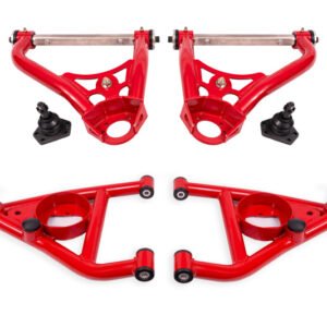 BMR 67-69 GM F-Body / 68-74 X-Body Non-Adj. Upper & Lower A-Arms (Polyurethane) - Red
