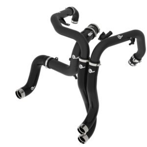 aFe 22-24 Ford Bronco Raptor V6-3.0L BladeRunner Aluminum Hot and Cold Charge Pipe Kit - Black