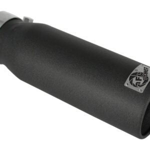 aFe MACHForce XP Exhausts Tips SS-304 EXH Tip 3in x 4Out x 12L Bolt-On (blk)