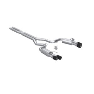 MBRP 2024+ Ford Mustang GT Armor Pro 3in Steet Profile Catback Exhaust  - Carbon Fiber Tips