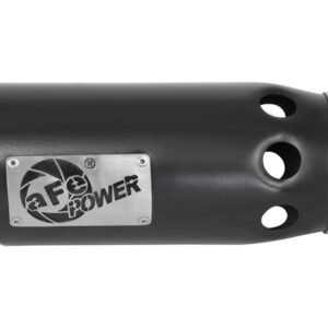aFe Power Intercooled Tip Stainless Steel - Black 4in In x 5in Out x 12in L Clamp-On