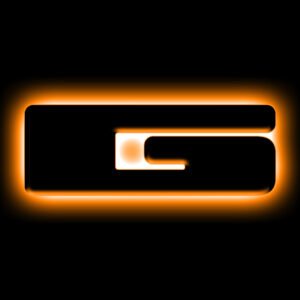 ORACLE Lighting Universal Illuminated LED Letter Badges - Matte Blk Surface Finish - G