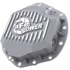 aFe Street Series Rear Differential Cover Raw w/ Machined Fins 20-21 GM Trucks V8-6.6L