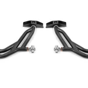 BMR 10-14 Ford Mustang Adj. Lower A-Arms Delrin/Rod End w/ 19mm STD. Ball Joint - Black Hammertone