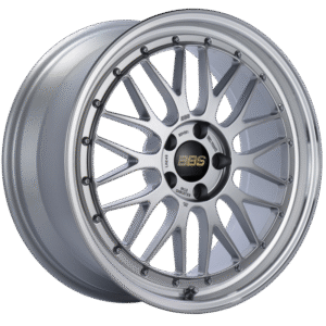 BBS LM 19x8.5 5x112 ET48 Diamond Silver Center Diamond Cut Lip Wheel -82mm PFS/Clip Required