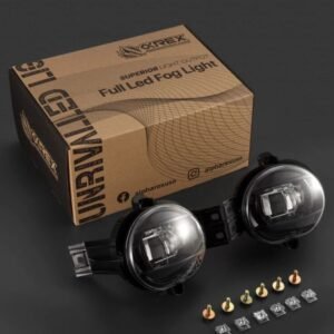AlphaRex 02-08 Dodge Ram 1500/03-09 Ram 2500/3500 DoubleTap Dual Color LED Proj Fog Lights - Wt/Ambr